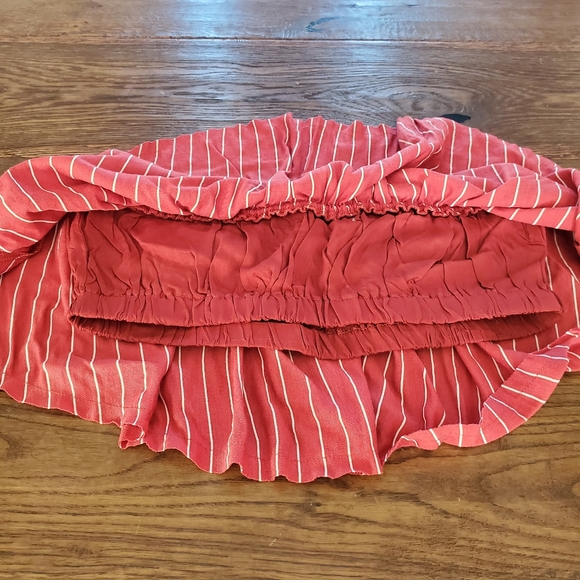 Sage Aurelia Striped Crop Top Small Orange - Picture 7 of 8